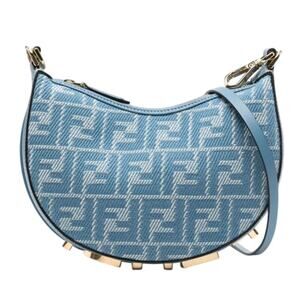 $2250 NEW FENDI FENDIGRAPHY BLUE HOBO SHOULDER BAG PURSE NWT AUTHENTIC!
